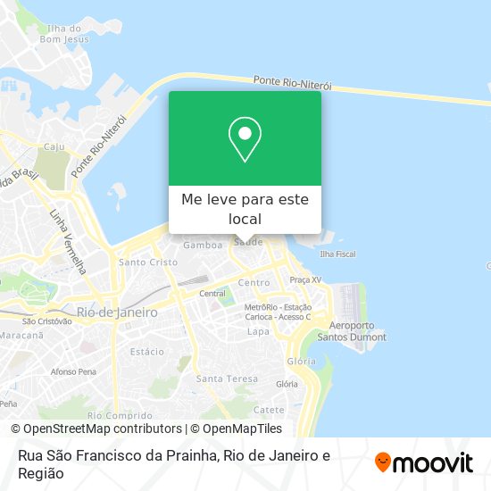 Rua São Francisco da Prainha mapa