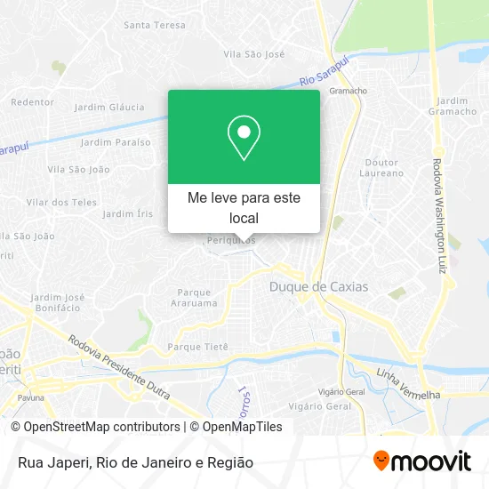 Rua Japeri mapa