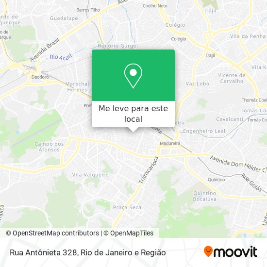 Rua Antônieta 328 mapa