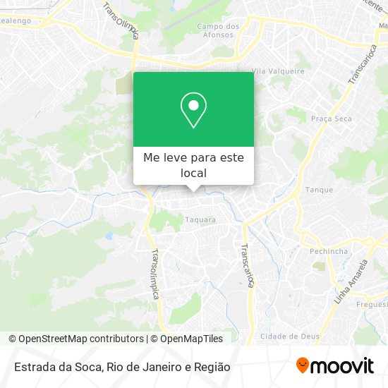 Estrada da Soca mapa