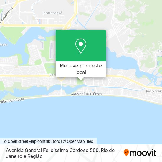 Avenida General Felicíssimo Cardoso 500 mapa