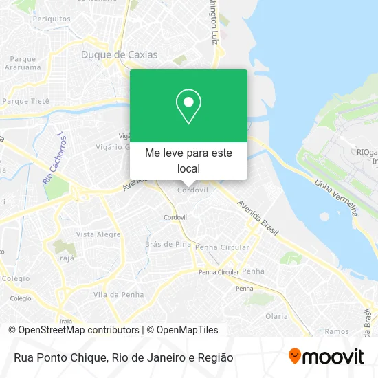 Rua Ponto Chique mapa