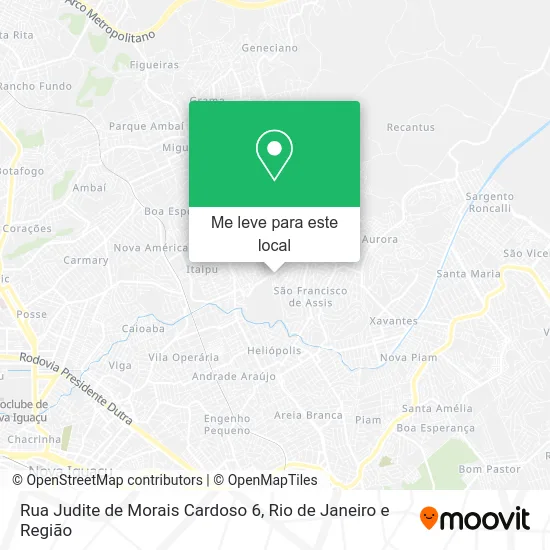 Rua Judite de Morais Cardoso 6 mapa