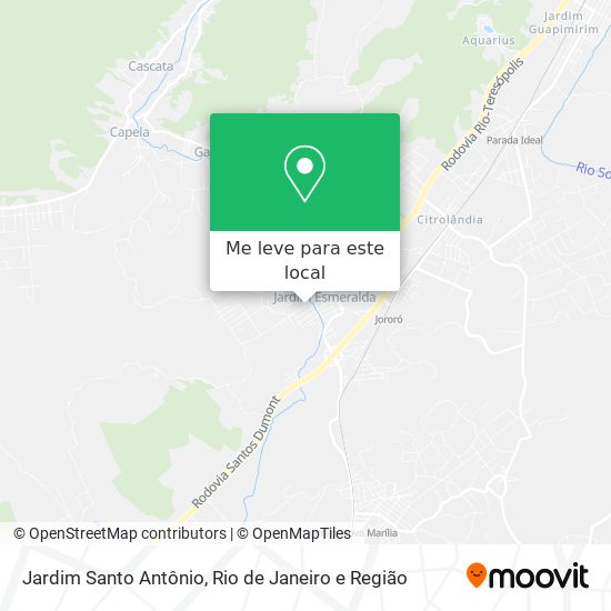 Jardim Santo Antônio mapa