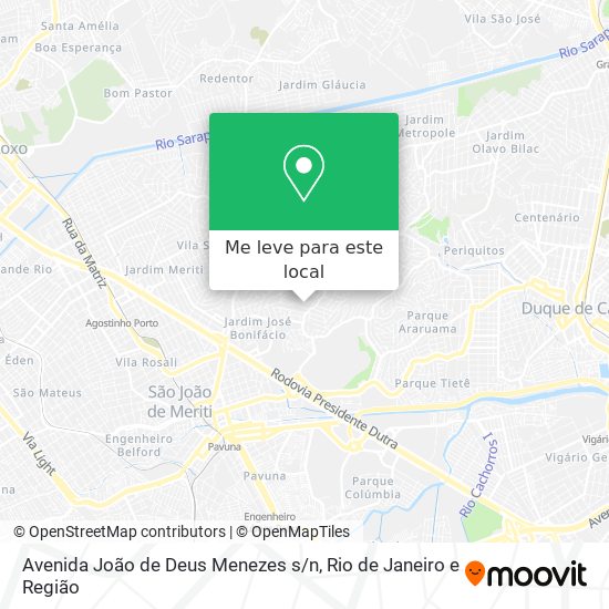 Avenida João de Deus Menezes s / n mapa