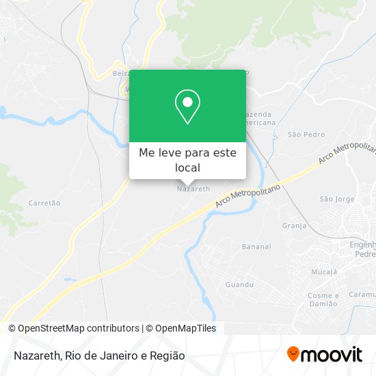 Nazareth mapa