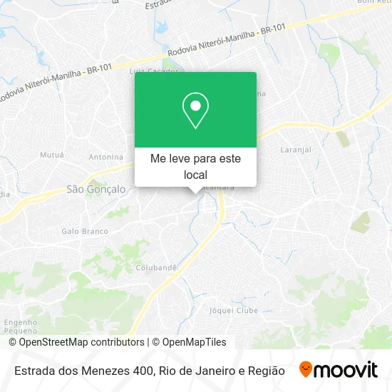 Estrada dos Menezes 400 mapa