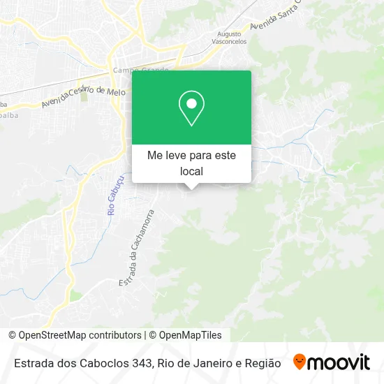 Estrada dos Caboclos 343 mapa