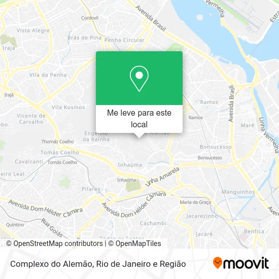 Complexo do Alemão mapa