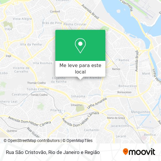 Rua São Cristovão mapa