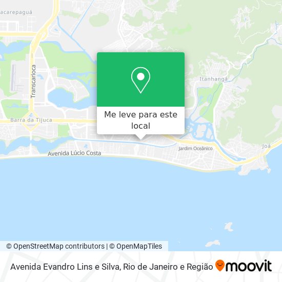 Avenida Evandro Lins e Silva mapa