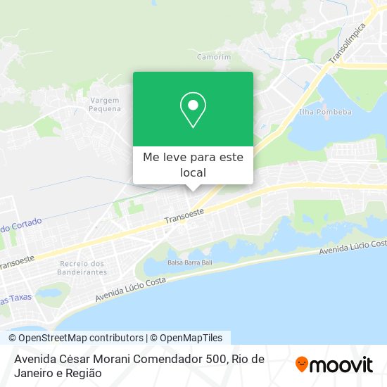 Avenida Cėsar Morani Comendador 500 mapa