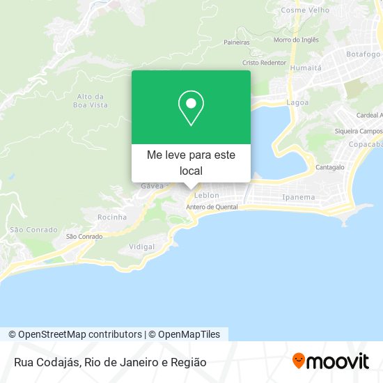 Rua Codajás mapa