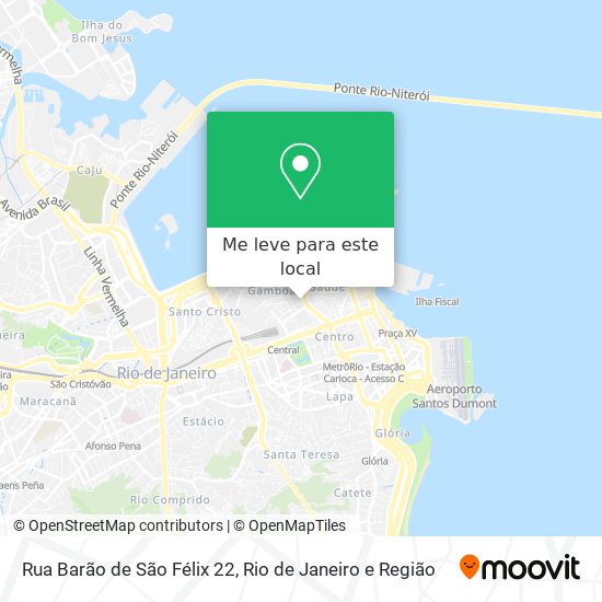 Rua Barão de São Félix 22 mapa