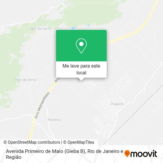 Avenida Primeiro de Maio (Gleba B) mapa