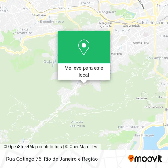 Rua Cotingo 76 mapa