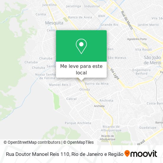 Rua Doutor Manoel Reis 110 mapa