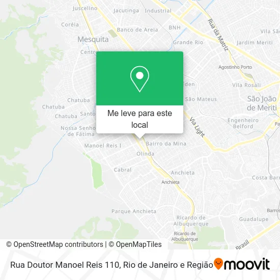 Rua Doutor Manoel Reis 110 mapa