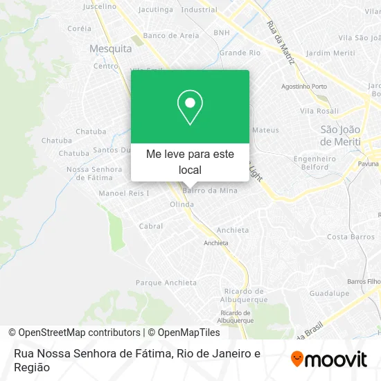 Rua Nossa Senhora de Fátima mapa