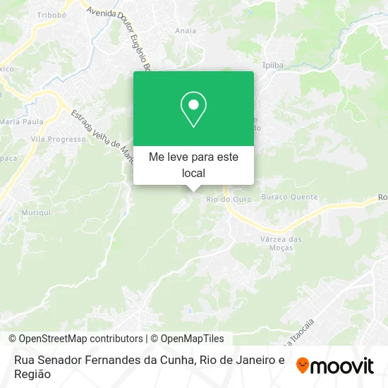 Rua Senador Fernandes da Cunha mapa