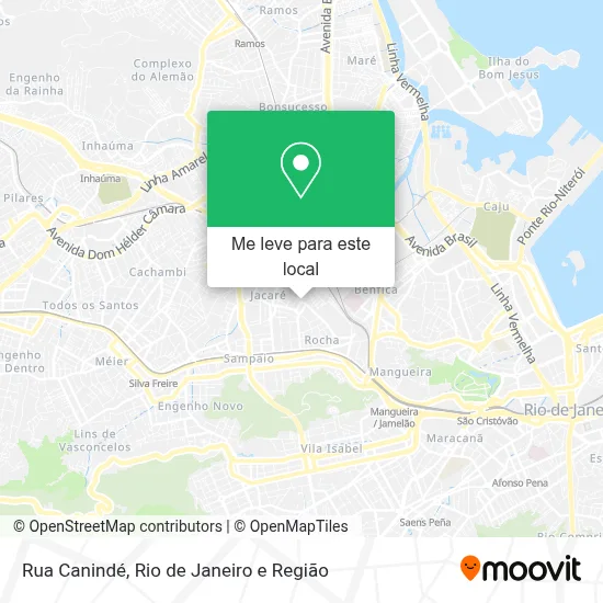 Rua Canindé mapa