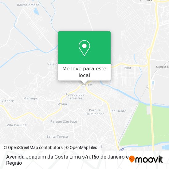 Avenida Joaquim da Costa Lima s / n mapa