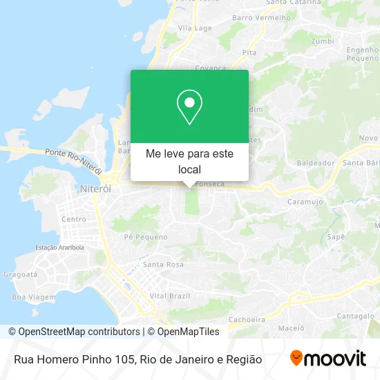 Rua Homero Pinho 105 mapa
