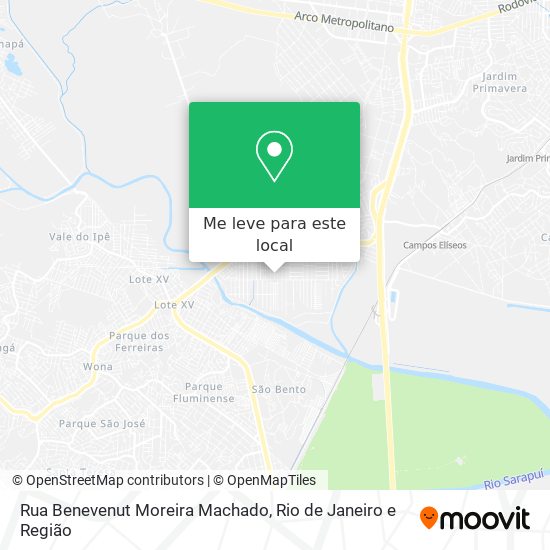 Rua Benevenut Moreira Machado mapa