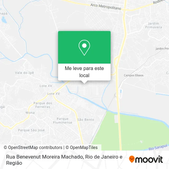 Rua Benevenut Moreira Machado mapa