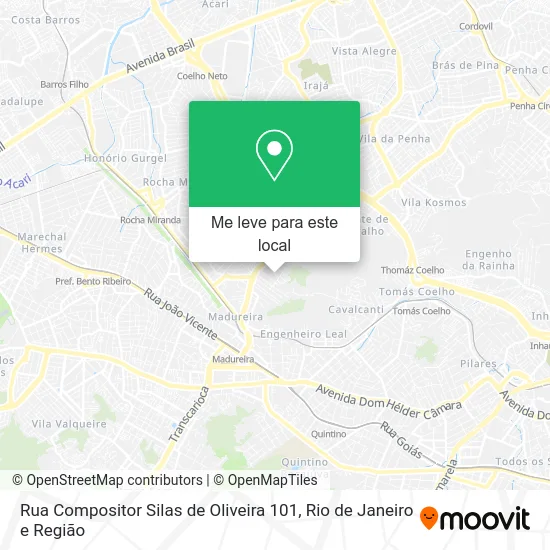 Rua Compositor Silas de Oliveira 101 mapa