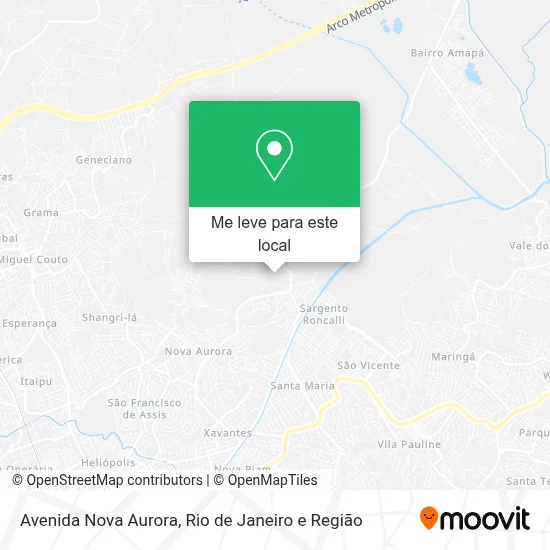 Avenida Nova Aurora mapa