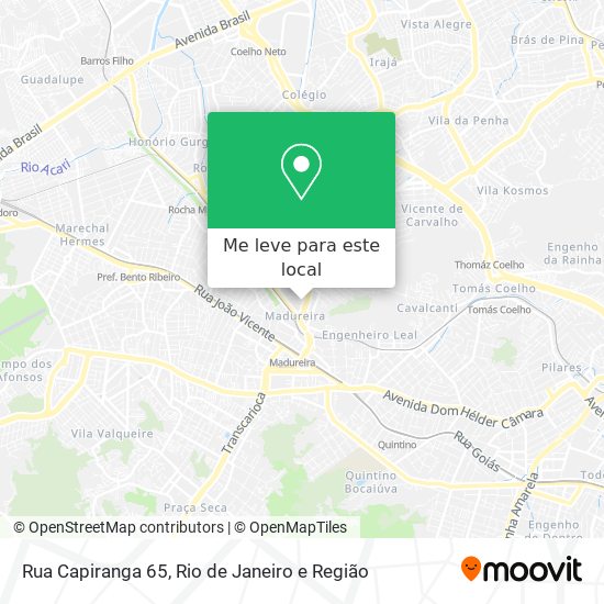 Rua Capiranga 65 mapa