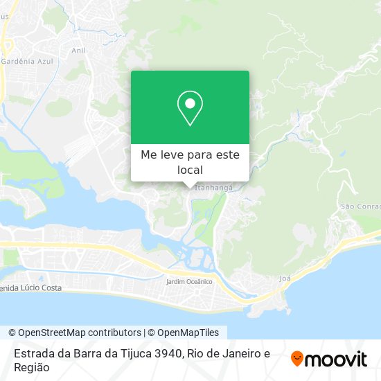 Estrada da Barra da Tijuca 3940 mapa