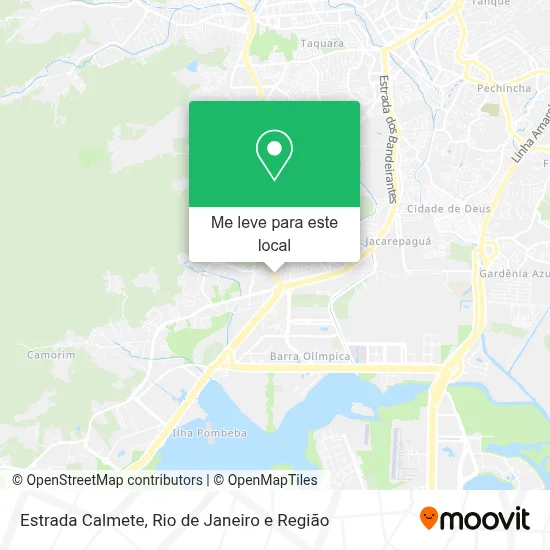 Estrada Calmete mapa