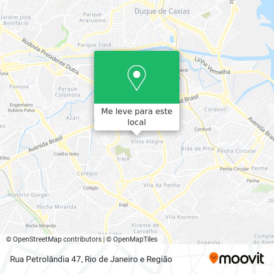 Rua Petrolândia 47 mapa