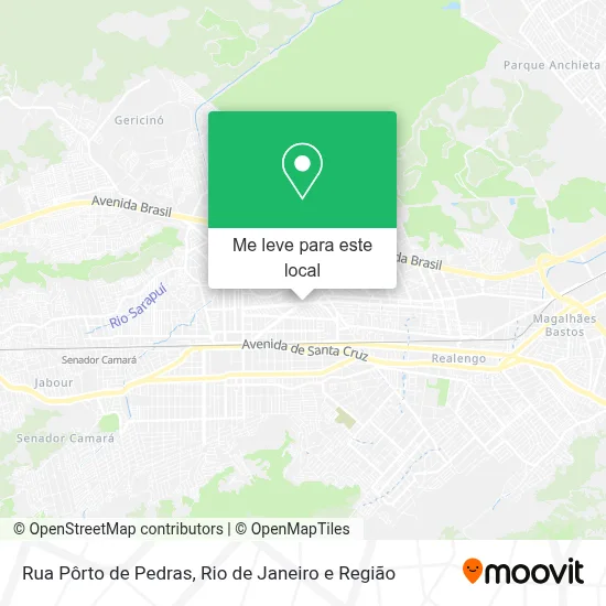 Rua Pôrto de Pedras mapa
