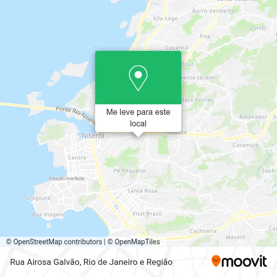 Rua Airosa Galvão mapa