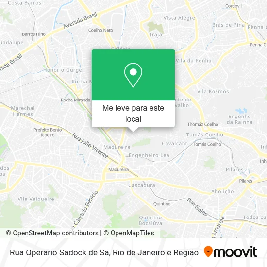 Rua Operário Sadock de Sá mapa