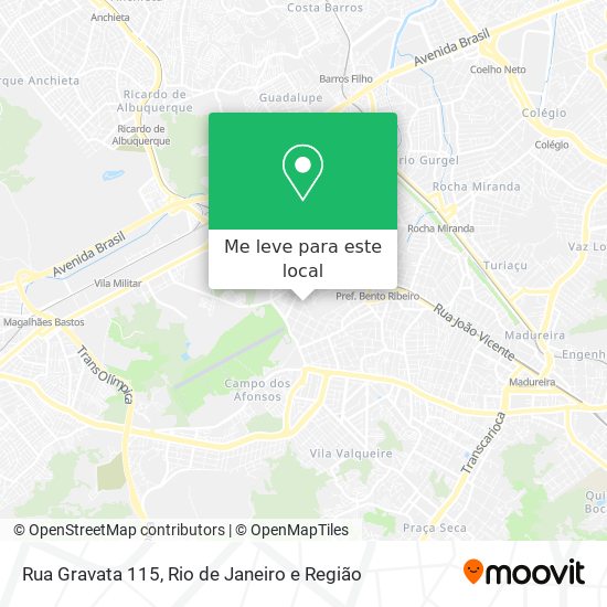 Rua Gravata 115 mapa