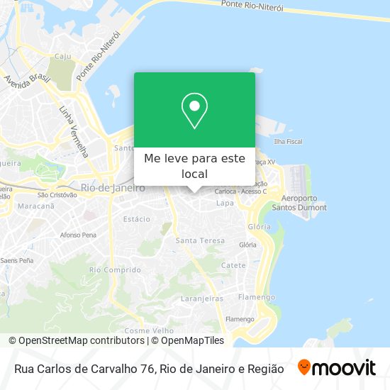 Rua Carlos de Carvalho 76 mapa