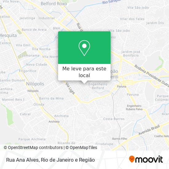 Rua Ana Alves mapa