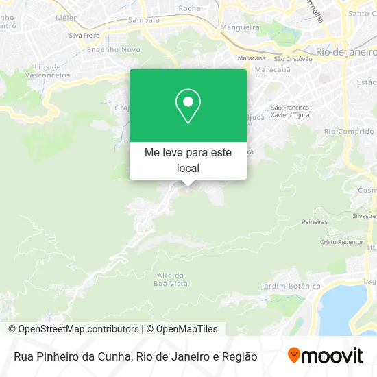 Rua Pinheiro da Cunha mapa