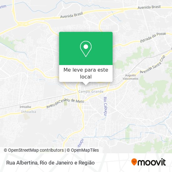 Rua Albertina mapa