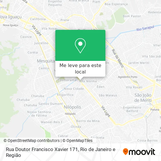 Rua Doutor Francisco Xavier 171 mapa
