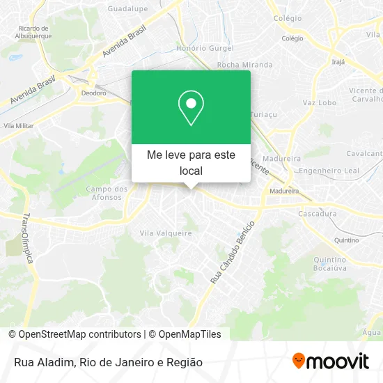Rua Aladim mapa