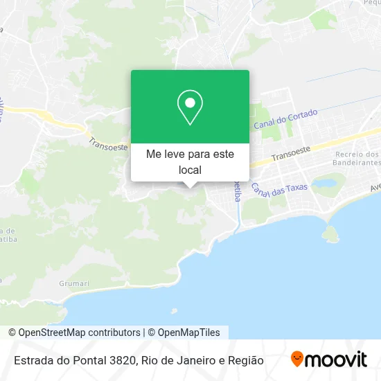 Estrada do Pontal 3820 mapa