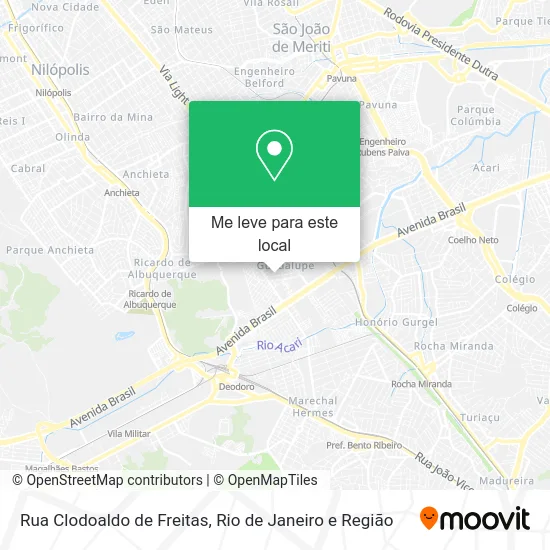 Rua Clodoaldo de Freitas mapa
