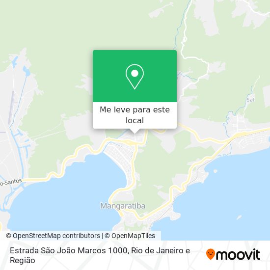 Estrada São João Marcos 1000 mapa