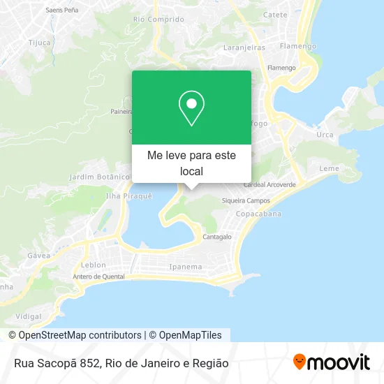 Rua Sacopã 852 mapa