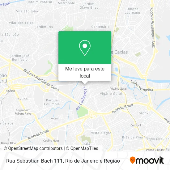 Rua Sebastian Bach 111 mapa